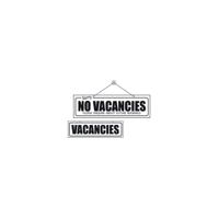 VACANCIES/NO VACANCY SIGN 440X140MM PVC