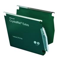 REXEL C/FILE EXTRA LTRL 30MM GRN (25)