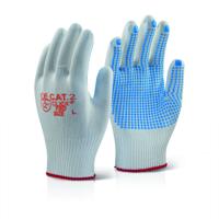 TRONIX BLUE DOT GLOVES LARGE (10)