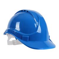 VENTED SIX-POINT SAFETY HELMET BLUE