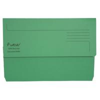 FOREVER DOCUMENT WALLET 290GSM GREEN