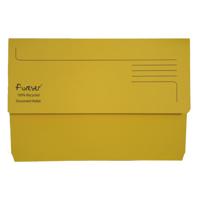 FOREVER DOCUMENT WALLET 290GSM YELLOW