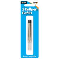 BALL POINT PARKER PEN REFIL MED BLK (2)