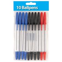 BALL POINT PEN MEDIUM ASSORTED (10)