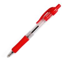 GEL RETRACTABLE PEN RED (10)