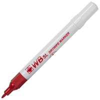 DRYWIPE MARKER BULLET TIP RED