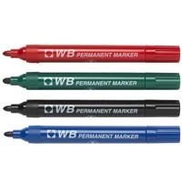 PERMANENT MARKER BULLET ASST (4)
