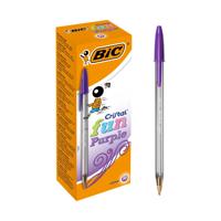 BIC CRISTAL FUN LARGE BALL PEN PURP