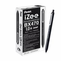 PENTEL IZEE BALLPOINT PEN RT 1.0MM BLK