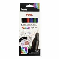 PENTEL POINTLINER FINELINER ASST (6)