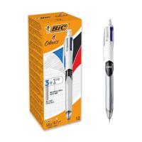 BIC 4-COLOURS MFNL 3+1 HB BALL PEN/PCIL