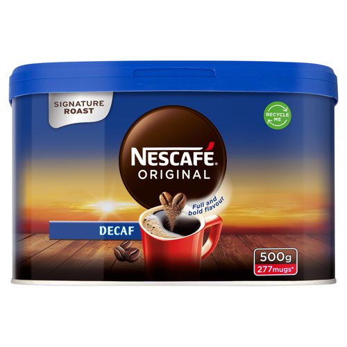 Coffee Nescafe Original Decaffeinated Instant Coffee 500g