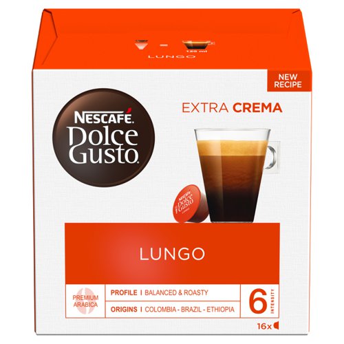 Nescafe+Caffe+Lungo+Capsules+for+Dolce+Gusto+Machine+Ref+12019900+Packed+48+%283x16+capsules%3D48+Drinks%29