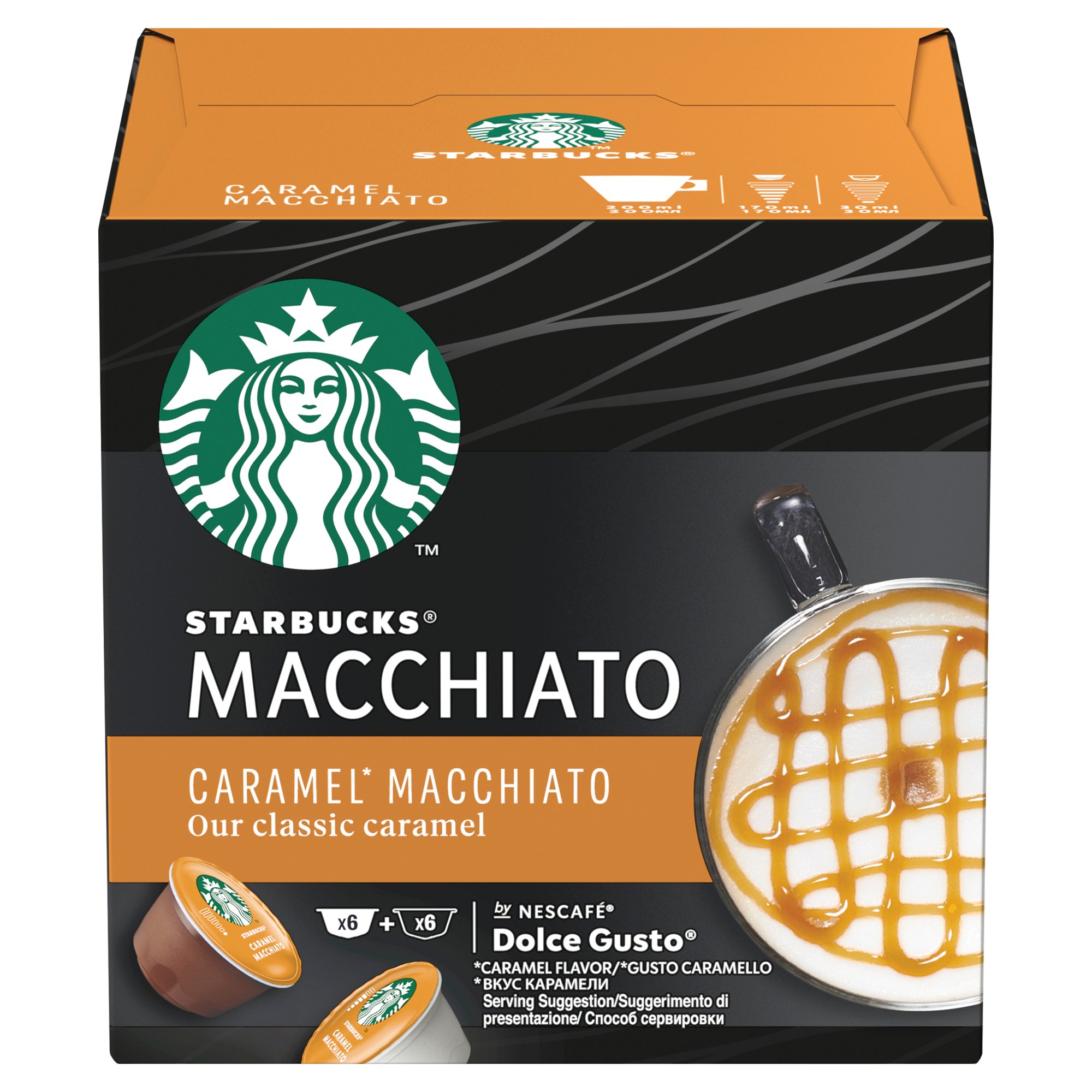 Starbucks By Nescafe Dolce Gusto Caramel Macchiato Coffee 12 Capsules Pack 3