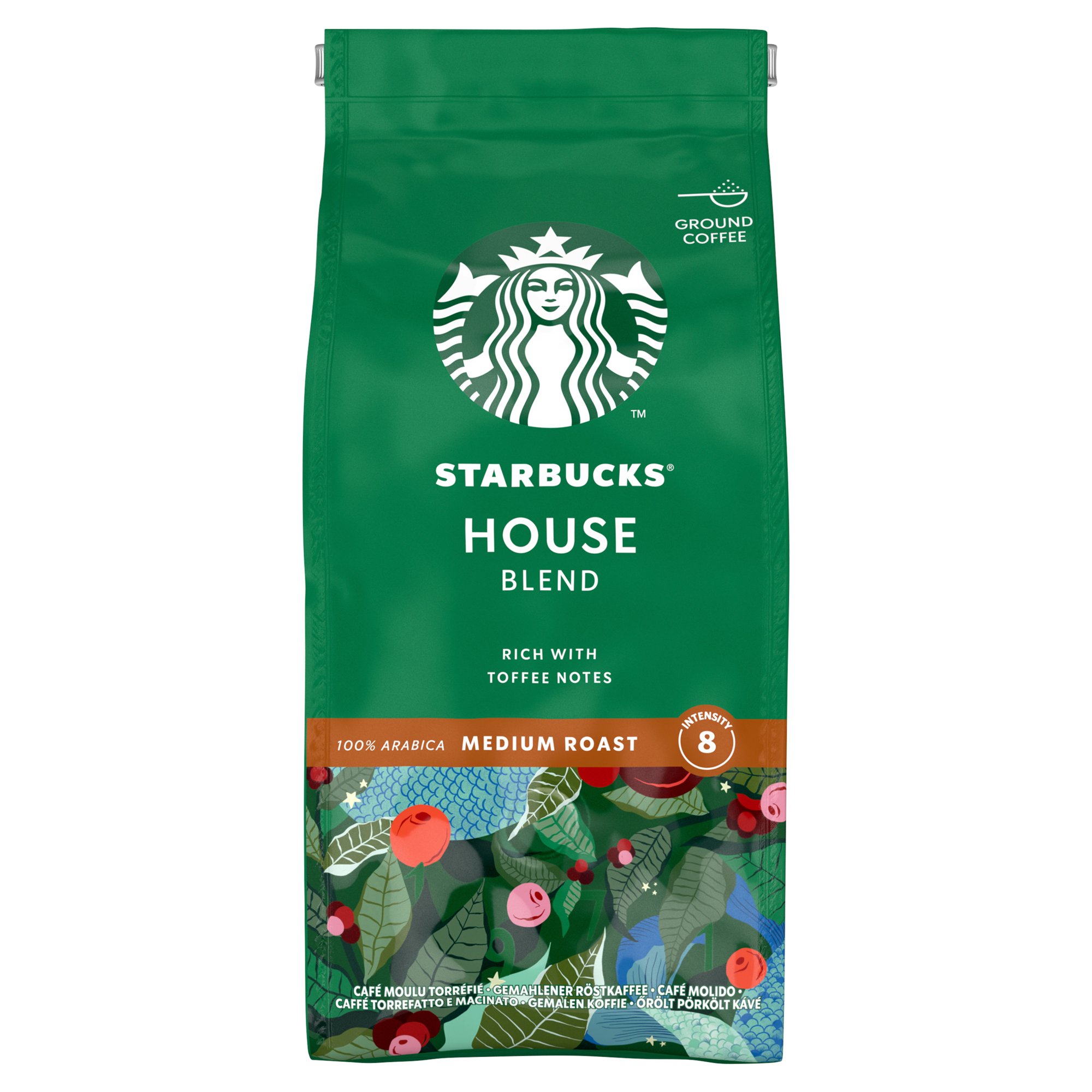 Starbucks House Blend Medium Roast Ground Coffee Pack 200G 12400244