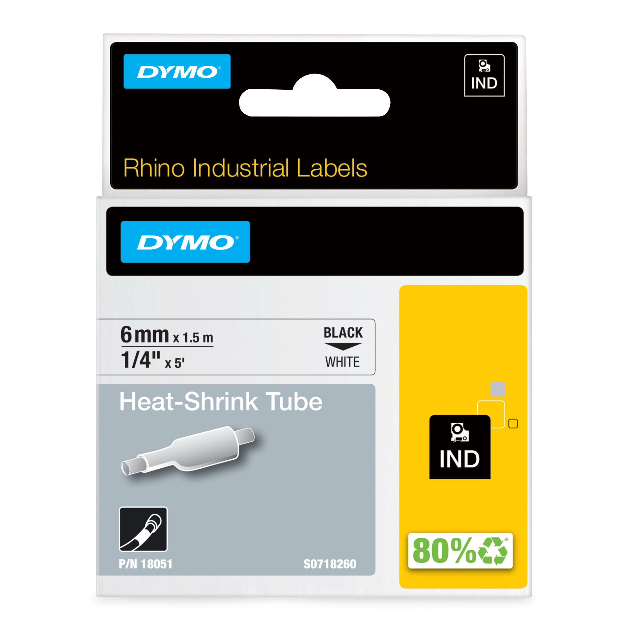 DYMO 18051/S0718260 HEAT SHRINK TUBES BL