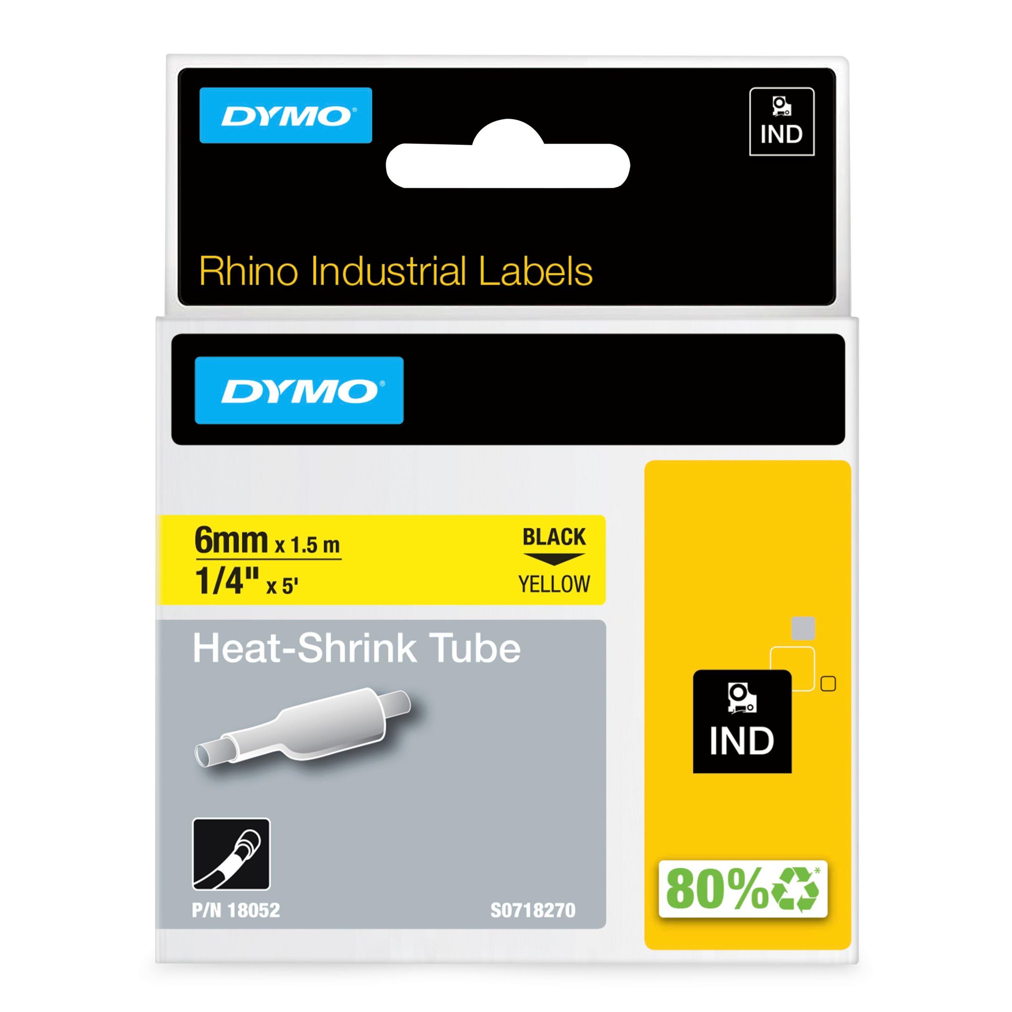 DYMO 18052/S0718270 HEAT SHRINK TUBES BL