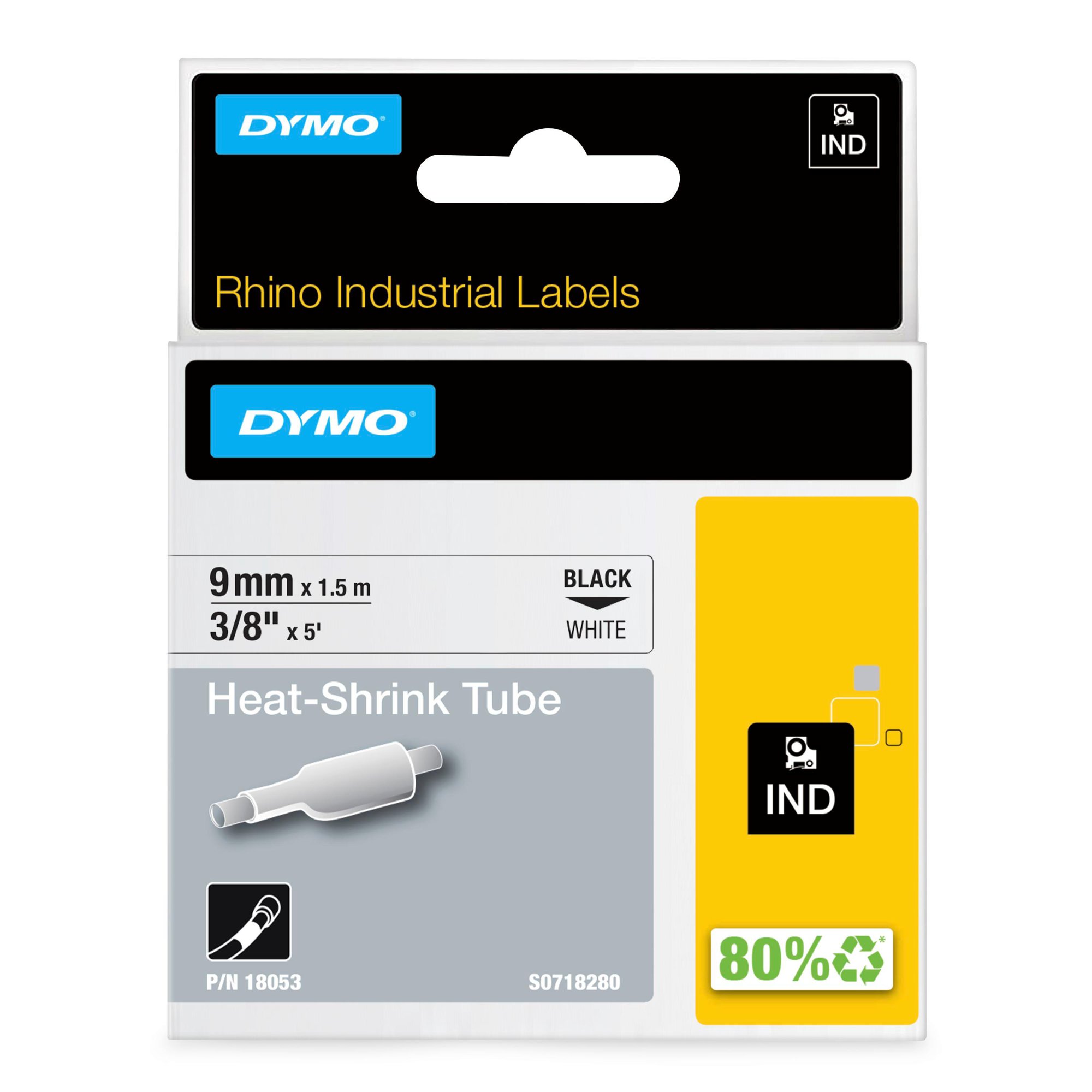 DYMO 18053/S0718280 HEAT SHRINK TUBES BL