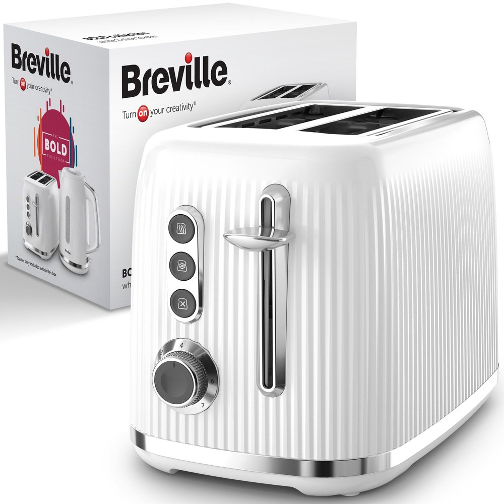 BREVILLE VTR037 BOLD 2-SLICE TOASTER WHI