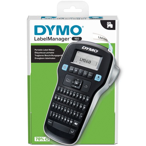 Dymo+LabelManager+160+Desktop+Label+Maker+QWERTY+D1+One+Touch+Smart+Keys+Ref+S0946320