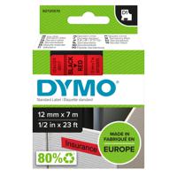 DYMO 12MM TAPE BLK/RED 45017