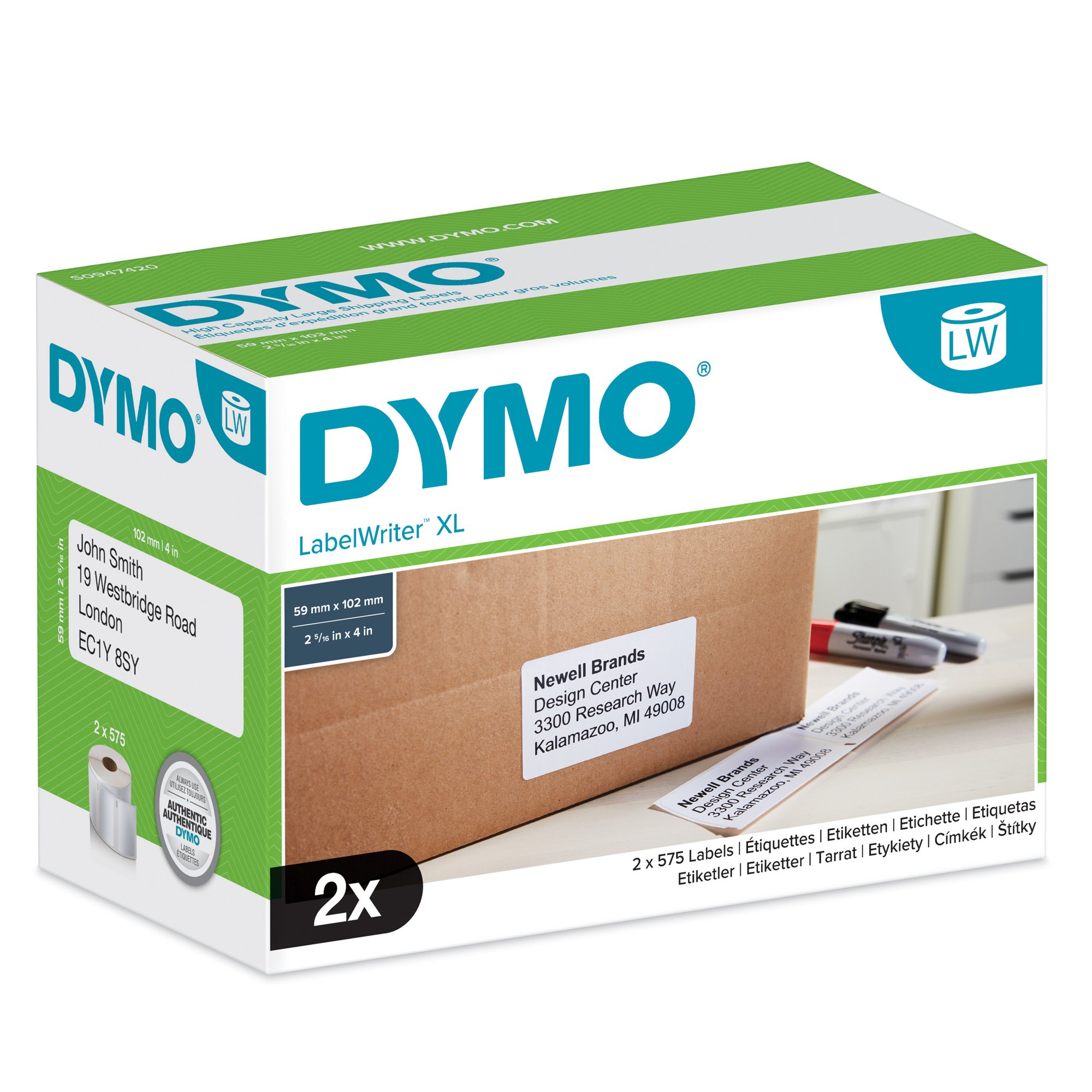 DYMO S0947420 HIGH CAPACITY XL SHIPPING