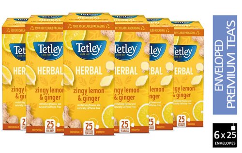 Tetley Lemon & Ginger 25's Tetley Lemon & Ginger 25's