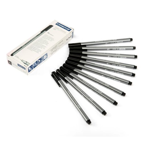 Staedtler+Triplus+Fineliner+Black+0.3mm+Line+10%26apos%3Bs+-+PACK+%2810%29