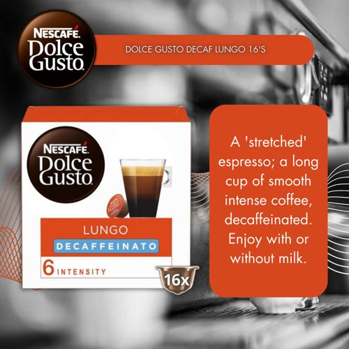Dolce Gusto Decaf Lungo 16's Dolce Gusto Decaf Lungo 16's