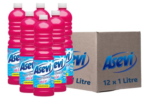 Asevi Concentrated Floor Cleaner Liquid, Hard Floor, Laminate Floor Cleaner, 1L, Pink Asevi Concentrated Floor Cleaner Liquid, Hard Floor, Laminate Floor Cleaner, 1L, Pink