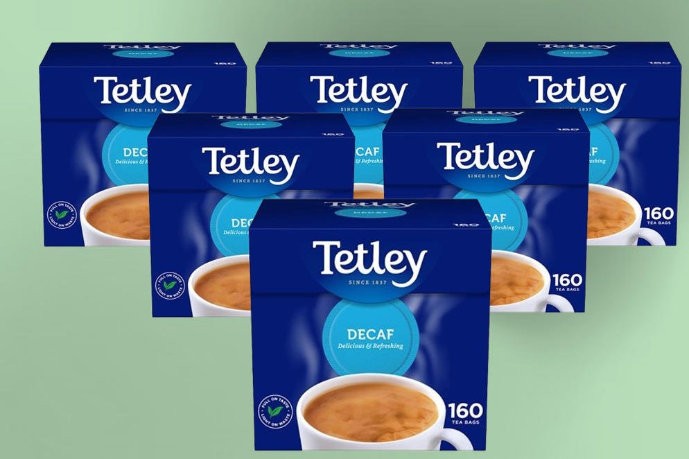 TETLEY DECAFFEINATED TEA BAGS 160'S