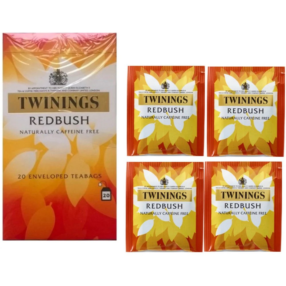 TWININGS REDBUSH ENVELOPED TEA 20'S