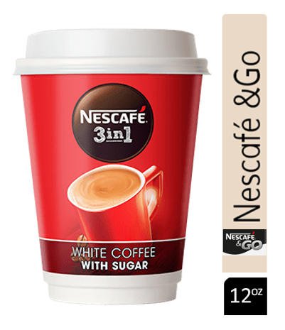 Nescafe and Go 3 in 1 White Coffee Cups (Pack of 8) 12495376