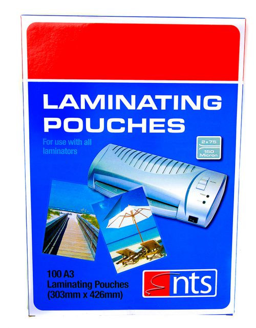 88006+NTS+Laminating+Pouch+A3+2+x+125+Micron+x+100+Units