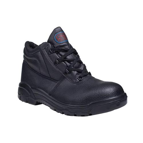 Chukka Boot Leather Steel Toecap & Midsole Size 4 Black Ref PM100 4 *Approx 3 Day Leadtime* Chukka Boot Leather Steel Toecap & Midsole Size 4 Black Ref PM100 4 *Approx 3 Day Leadtime*