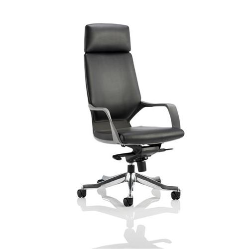 Adroit Executive Chair Static Arms Flat Packed Bonded Leather Black Adroit Executive Chair Static Arms Flat Packed Bonded Leather Black