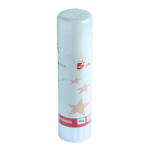 5 Star Office Glue Stick Solid Washable Non-toxic Large 40g 5 Star Office Glue Stick Solid Washable Non-toxic Large 40g