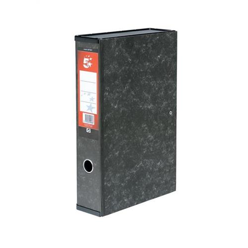 5 Star Office Box File Lock Spring with Ring Pull and Catch 75mm Spine Foolscap Marbled 5 Star Office Box File Lock Spring with Ring Pull and Catch 75mm Spine Foolscap Marbled
