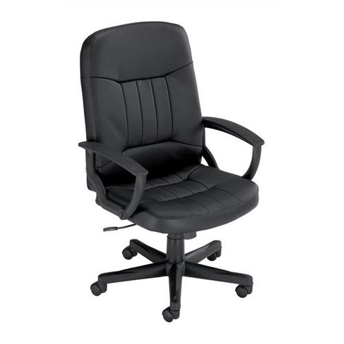 Trexus High Back Manager Armchair W520xD480xH420-530mm Backrest H620mm Leather Black Trexus High Back Manager Armchair W520xD480xH420-530mm Backrest H620mm Leather Black