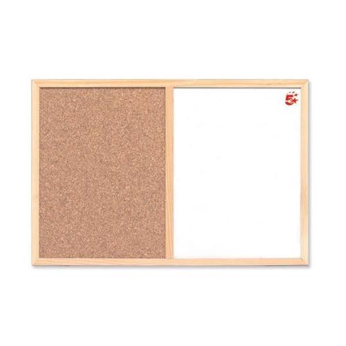 5 Star Office Combination Noticeboard Cork and Drywipe W900xH600mm 5 Star Office Combination Noticeboard Cork and Drywipe W900xH600mm