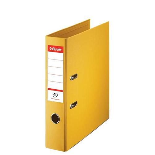 Esselte+No.+1+Lever+Arch+File+PP+Slotted+75mm+Spine+A4+Yellow+Ref+811310