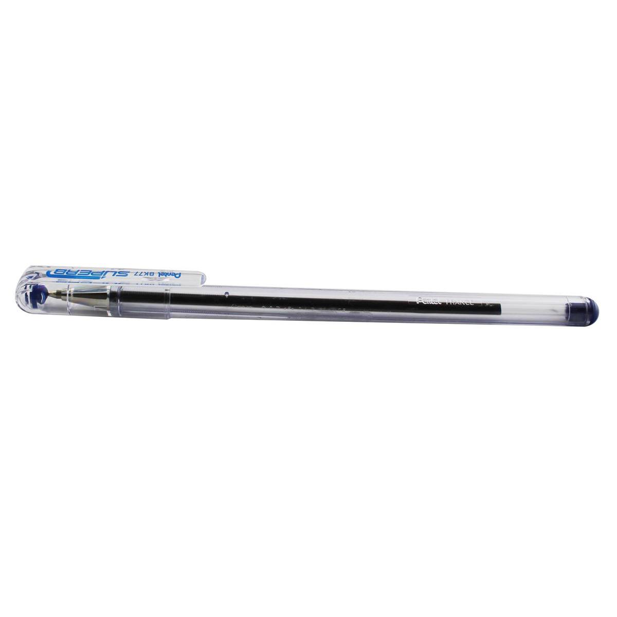 Pentel Black Superb Ballpoint Pen Ball Point Pens 0.7mm Nib Tip 0.25mm Line Fine 