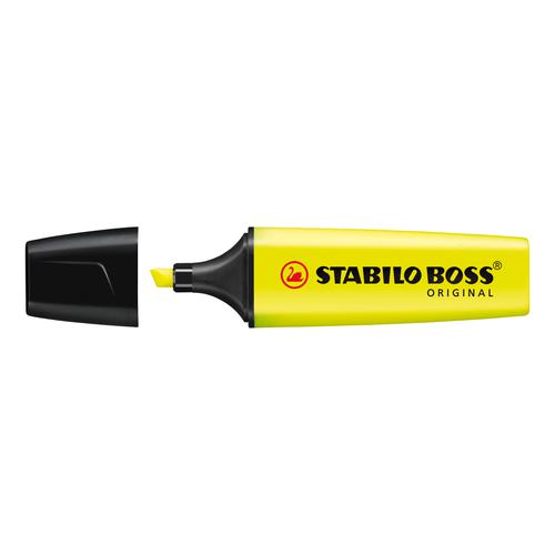 Stabilo+Boss+Highlighters+Chisel+Tip+2-5mm+Line+Yellow+Ref+70%2F24%2F10+%5BPack+10%5D
