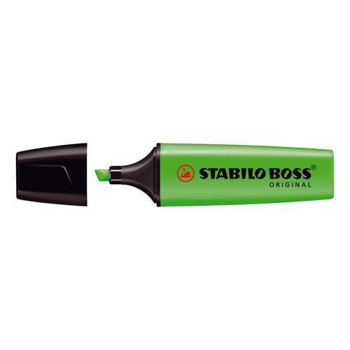 Stabilo+Boss+Highlighters+Chisel+Tip+2-5mm+Line+Green+Ref+70%2F33%2F10+%5BPack+10%5D