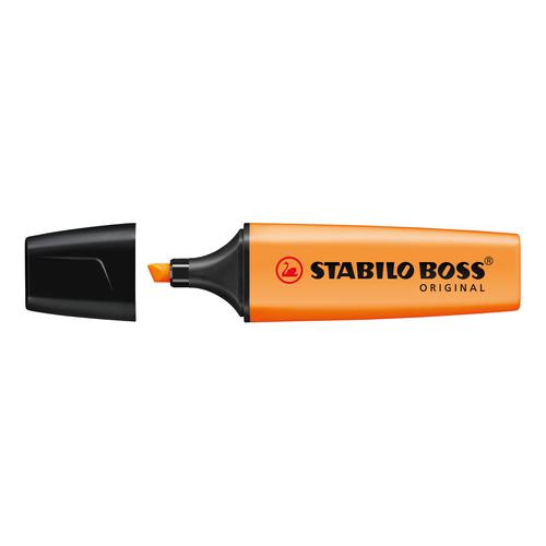 Stabilo+Boss+Highlighters+Chisel+Tip+2-5mm+Line+Orange+Ref+70%2F54%2F10+%5BPack+10%5D