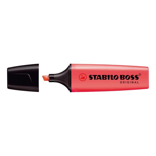 Stabilo+Boss+Highlighters+Chisel+Tip+2-5mm+Line+Red+Ref+70%2F40%2F10+%5BPack+10%5D
