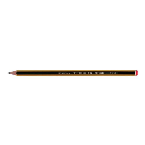 Staedtler 120 Noris Pencil PEFC 2B Orange Cap Ref 120-0 [Pack 12]