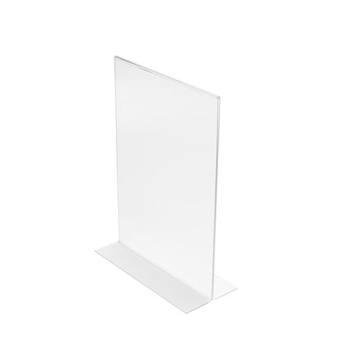 Stand+Up+Sign+Holder+Double+Sided+Portrait+A4+Clear