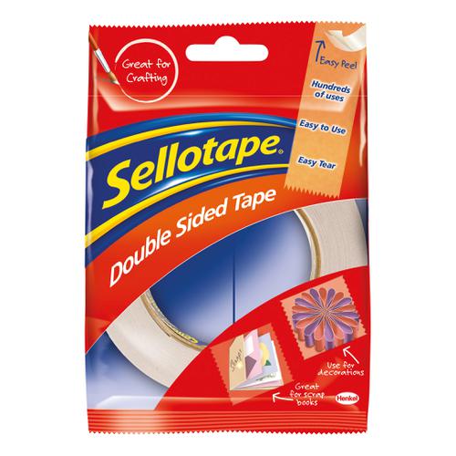 Sellotape Double Sided Tape 15mm x 5m Ref 1445293 [Pack 12]