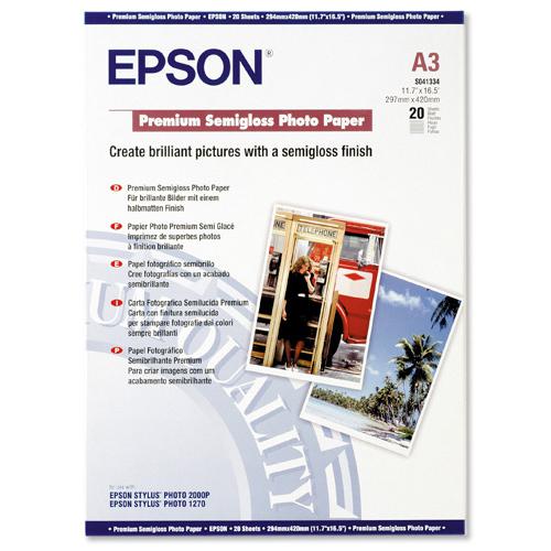 Epson+Premium+Photo+Paper+Semi-gloss+251gsm+A3+Ref+C13S041334+%5B20+Sheets%5D